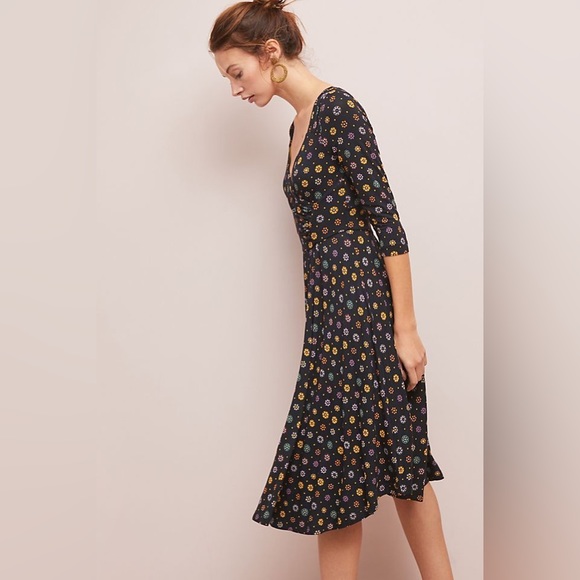 ✨ Anthropologie Archival Dress Sz M - Picture 3 of 5